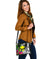 Palau Shoulder Handbag White - Turtle Plumeria Banana Leaf - Polynesian Pride