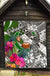 Pohnpei Premium Quilt White - Turtle Plumeria Banana Leaf - Polynesian Pride