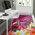 Tahiti Area Rug - Turtle Plumeria (Pink) - Polynesian Pride