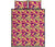 Hawaii Quilt Bed Set Seamless Tropical Flower Plant Pattern Background AH - Polynesian Pride