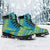 Tuvalu Leather Boots - Polynesian Flag Chief Version - Polynesian Pride