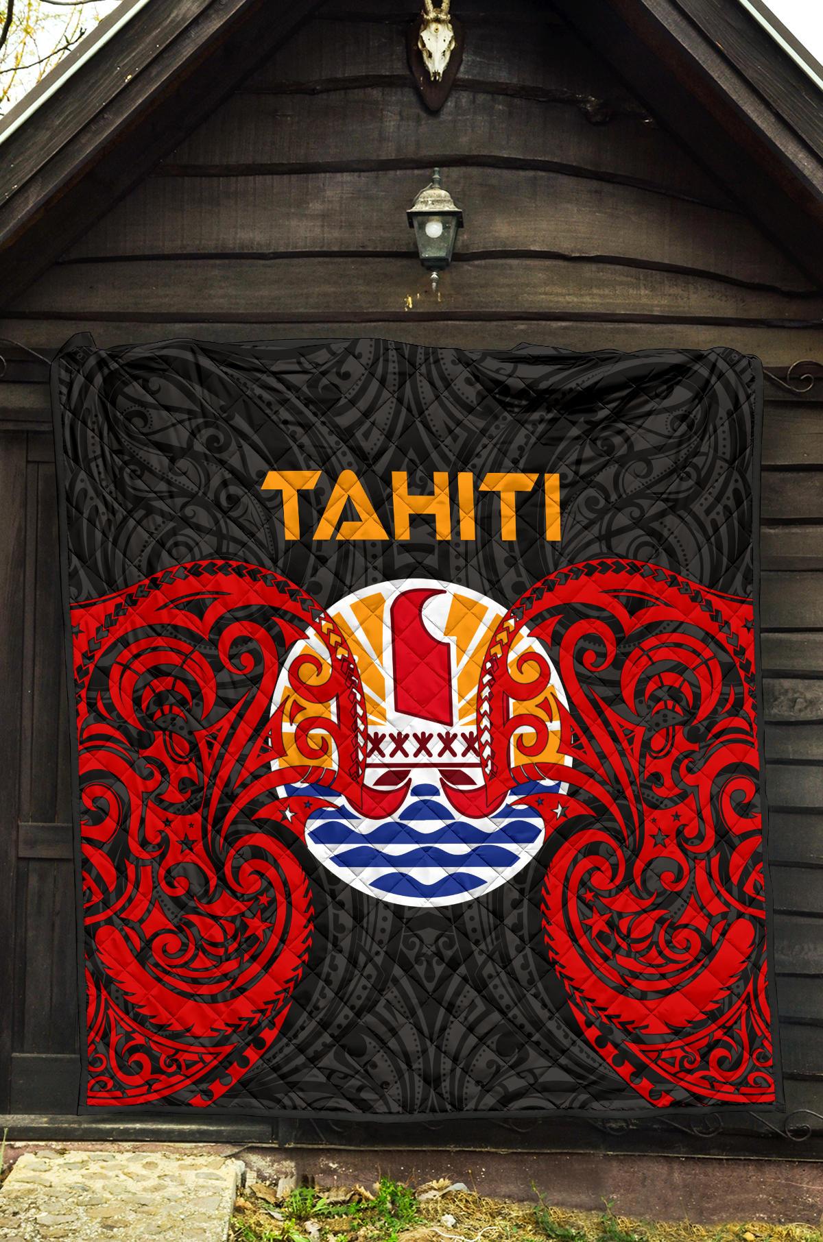 Tahiti Polynesian Premium Quilt - Tahitians Spirit - Polynesian Pride