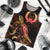Pohnpei Men Tank Top - Turtle With Blooming Hibiscus Gold Art - Polynesian Pride