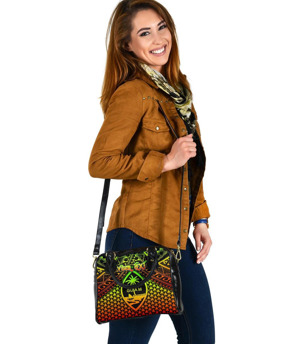 Polynesian Guam Personalised Shoulder Handbag - Reggae Vintage Polynesian Patterns - Polynesian Pride