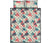 Hawaii Quilt Bed Set Tropical Leaf Triangle Pattern AH - Polynesian Pride