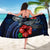 American Samoa Polynesian Sarong - Blue Turtle Hibiscus - Polynesian Pride
