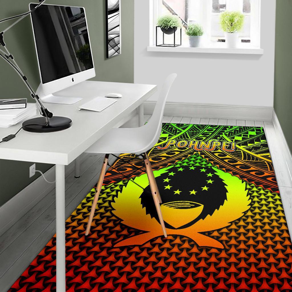 Polynesian Pohnpei Area Rug - Reggae Vintage Polynesian Patterns - Polynesian Pride