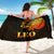 Sun In Leo Zodiac Sarong Polynesian Tattoo Simple - Orange Black - Polynesian Pride