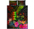 Fiji Polynesian Quilt Bed Set - Hibiscus and Banana Leaves - Polynesian Pride