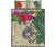 American Samoa Polynesian Quilt Bed Set - Hibiscus Turtle Tattoo Beige - Polynesian Pride