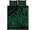 Hawaii Polynesian Quilt Bed Set - HawaiiGreen Kanaka Maoli Turtle Tribal - Polynesian Pride