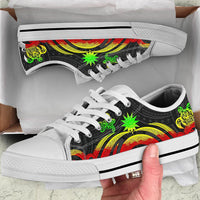 Nauru Low Top Canvas Shoes - Reggae Tentacle Turtle - Polynesian Pride