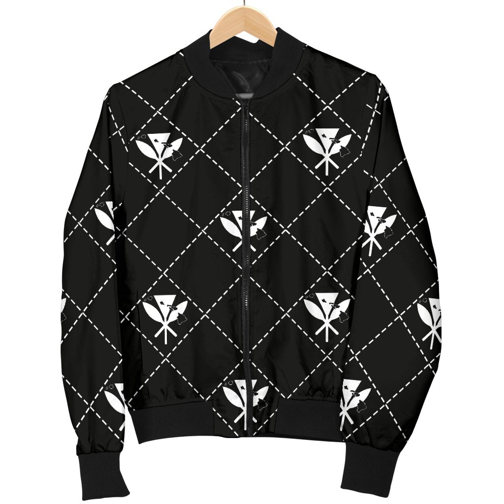 Kanaka Maoli Men's Bomber Jacket Regal AH - Polynesian Pride