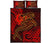 Pohnpei Quilt Bed Set - Red Shark Polynesian Tattoo - Polynesian Pride