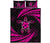 Hawaii Quilt Bed Set - Hibiscus Turtle Tribal Waves Pink Art - Polynesian Pride