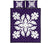 Hawaiian Quilt Bed Set Royal Pattern - Purple - B2 Style - Polynesian Pride