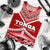 Mate Ma'a Tonga Pattern Men's Tank Top Red - Polynesian Pride
