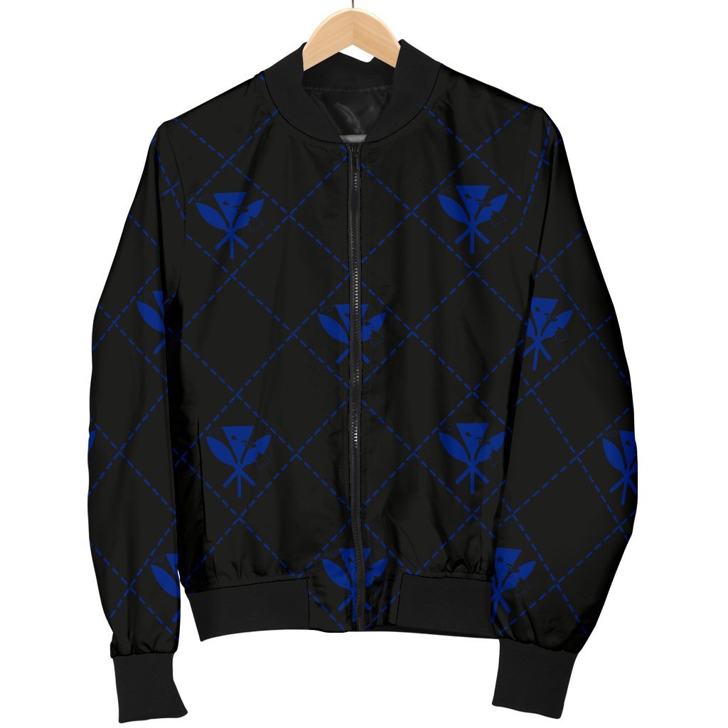 Kanaka Maoli Men's Bomber Jacket Regal AH - Polynesian Pride