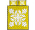 Hawaiian Quilt Bed Set Royal Pattern - Yellow - B2 Style - Polynesian Pride
