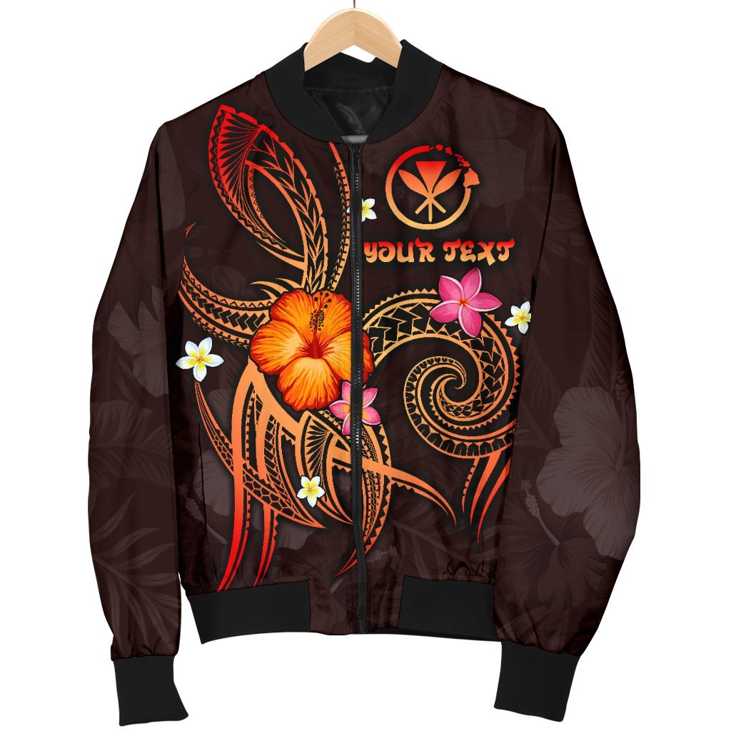Polynesian Hawaii Personalised Men's Bomber Jacket - Legend of Kanaka Maoli (Red) - Polynesian Pride