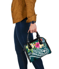 Polynesian Hawaii Kanaka Maoli Shoulder Handbag - Summer Plumeria - Polynesian Pride