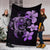 Hibiscus Plumeria Mix Polynesian Pink Turtle Premium Blanket - Polynesian Pride