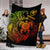 Hawaii Polynesian Premium Blanket - Vintage Polynesian Turtle (Reggae) White - Polynesian Pride
