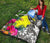 Palau Premium Quilt White - Turtle Plumeria Banana Leaf - Polynesian Pride