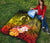 Vanuatu Custom Personalised Premium Quilt - Humpback Whale with Tropical Flowers (Yellow) - Polynesian Pride