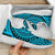 American Samoa Polynesian Tattoo Mesh Knit Sneakers Blue - Polynesian Pride