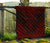 Niue Premium Quilt - Niue Seal Polynesian Chief Red Version - Polynesian Pride