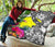 Palau Premium Quilt White - Turtle Plumeria Banana Leaf - Polynesian Pride