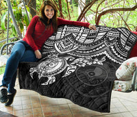 Yap Polynesian Premium Quilt - White Turtle - Polynesian Pride