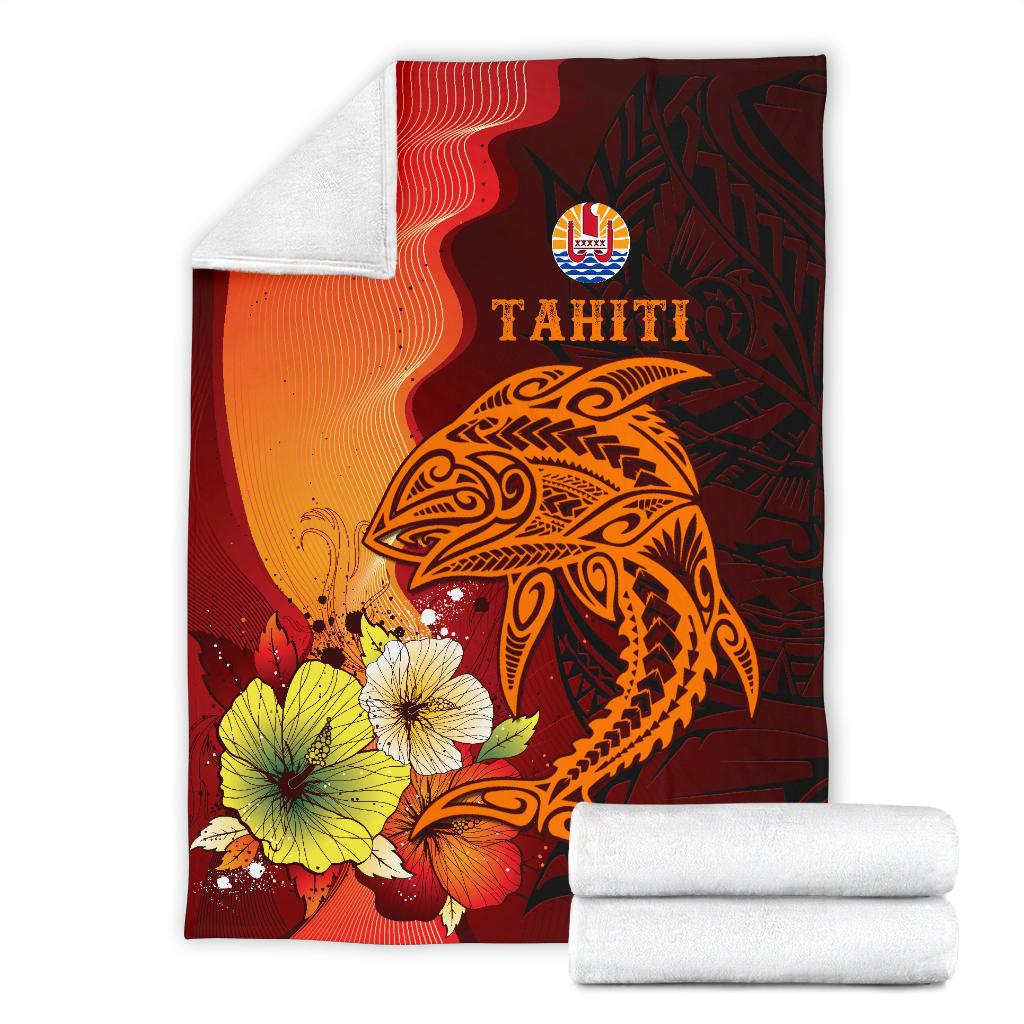 Tahiti Premium Blankets - Tribal Tuna Fish - Polynesian Pride