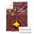 Papua New Guinea Premium Blanket - Flag With Polynesian Patterns (Red) - Polynesian Pride