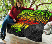 Yap Polynesian Premium Quilt - Reggae Turtle - Polynesian Pride