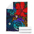 Hawaii Lauhala Hibiscus Polynesian Tropical Blue Premium Blanket - Wake Style - AH - Polynesian Pride