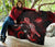 Marshall Islands Polynesian Premium Quilt - Turtle With Blooming Hibiscus Red - Polynesian Pride