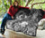 Vanuatu Premium Quilt - Humpback Whale with Tropical Flowers (White) - Polynesian Pride