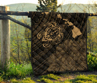Hawaii Sea Turtle Is Swimming Toward Premium Quilt Gold - Polynesian Pride