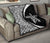 Hawaiian Hibiscus Turtle Polynesian Black And White Premium Quilt - Circle Style - Polynesian Pride