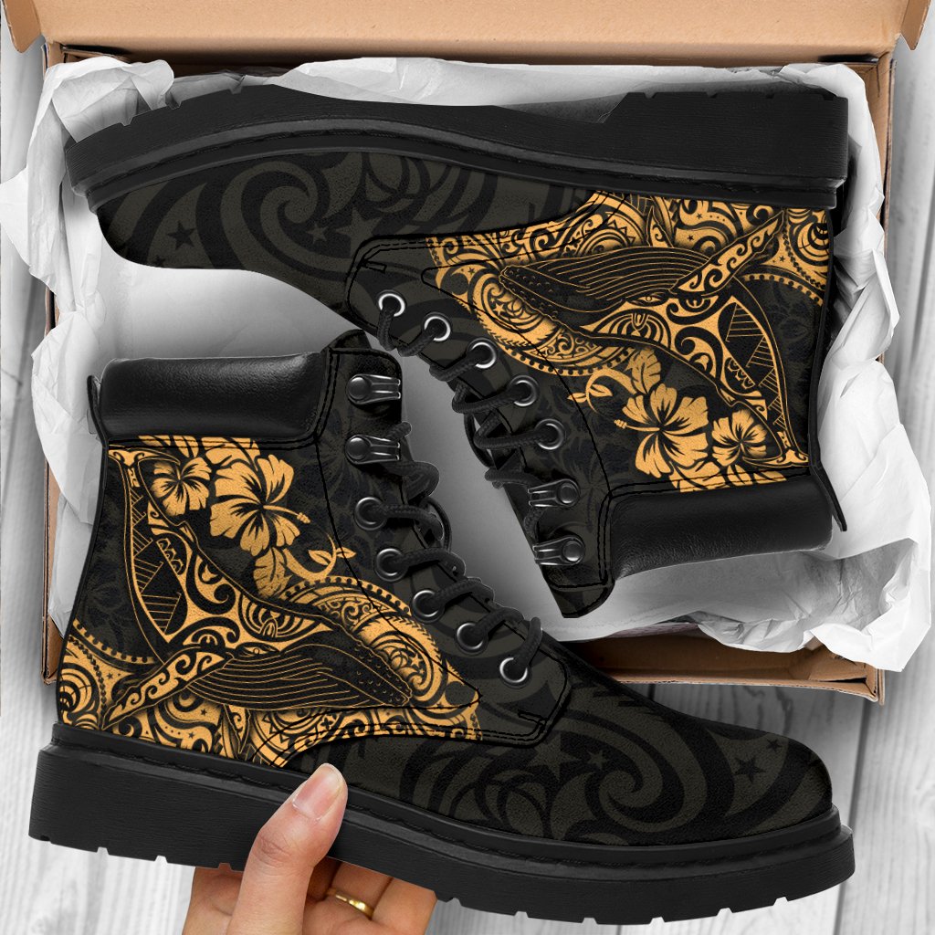 Polynesian Hawaii All - Season Boots - Polynesian Golden Humpback Whale - Polynesian Pride