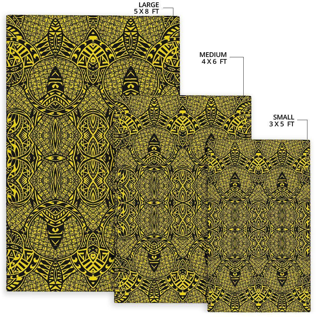 Hawaii Area Rug Polynesian Lauhala Mix AH - Polynesian Pride