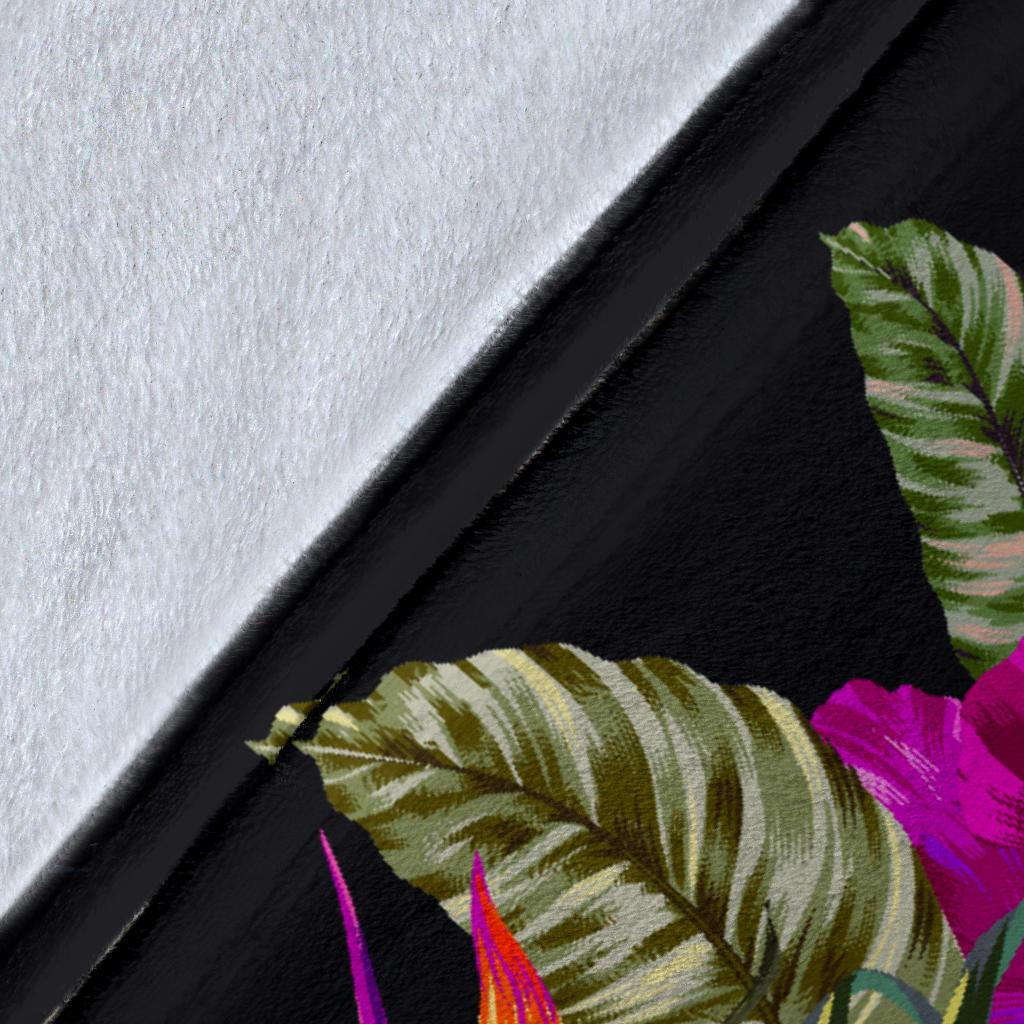 Yap Polynesian Premium Blanket - Tropical Flower - Polynesian Pride