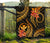 Polynesian Hawaii Premium Quilt - Gold Plumeria - Polynesian Pride
