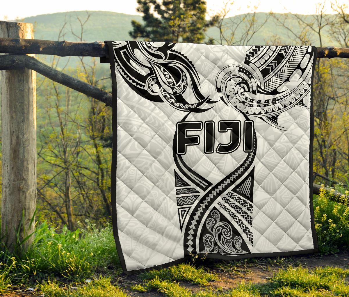 Fiji Rugby Premium Quilt Polynesian Waves Style - Polynesian Pride