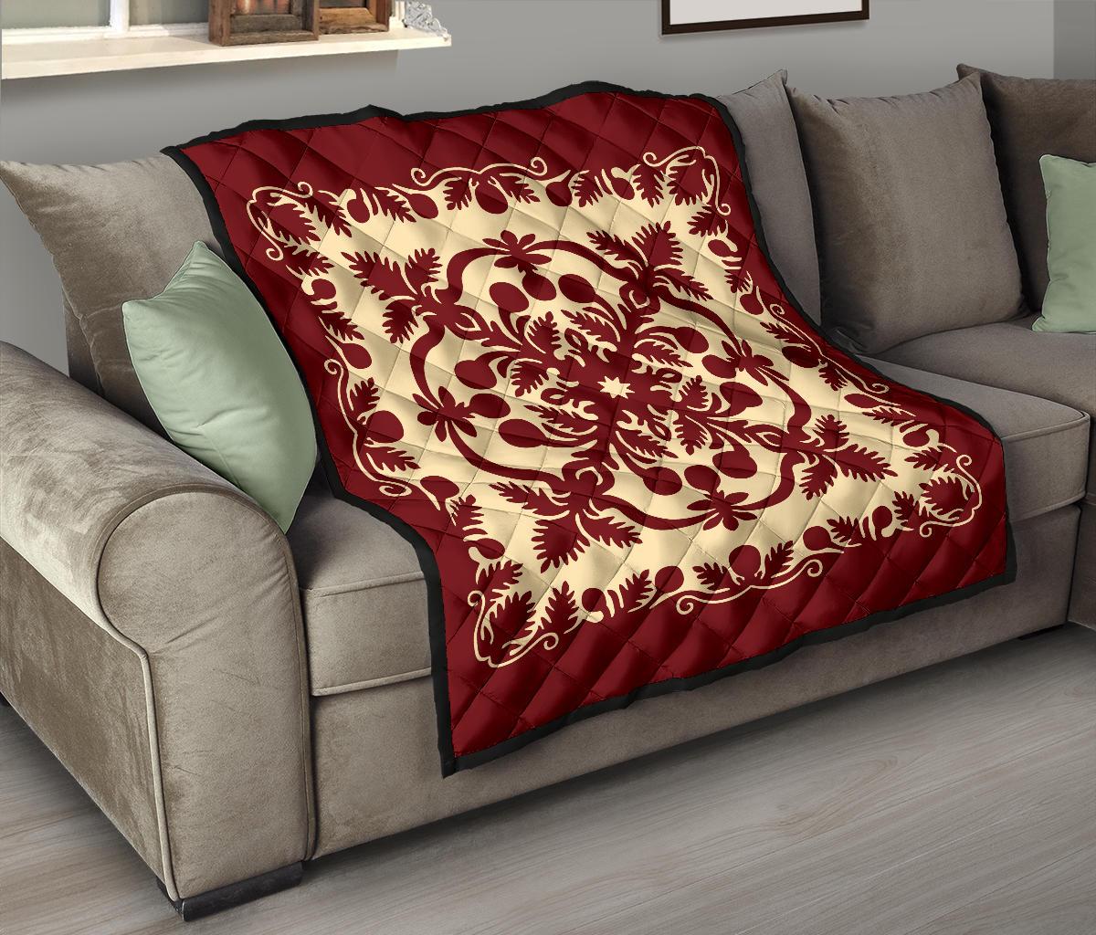 Hawaiian Quilt Royal Premium Quilt - Polynesian Pride