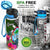 Guam Hydro Tracking Bottle White - Turtle Plumeria Banana Leaf - Polynesian Pride