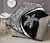 Hawaiian Hibiscus Turtle Polynesian Black And White Premium Quilt - Circle Style - Polynesian Pride