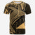 Tokelau T Shirt Humpback Whale & Coat of Arms Gold Unisex Art - Polynesian Pride